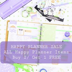 Happy Planner SALE: BUY 2/GET 1 FREE